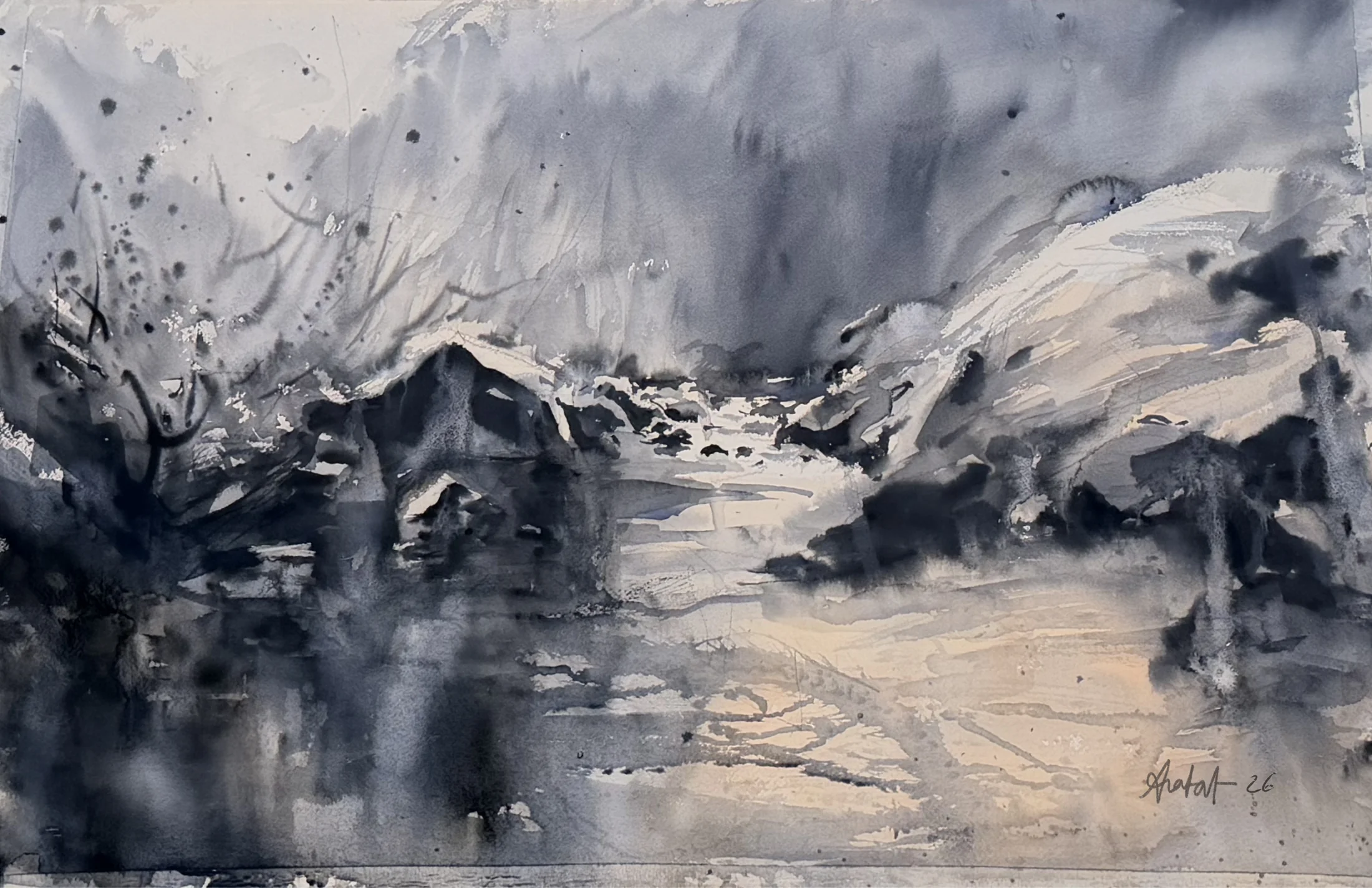 Plein-air watercolour by Arafat Hosen